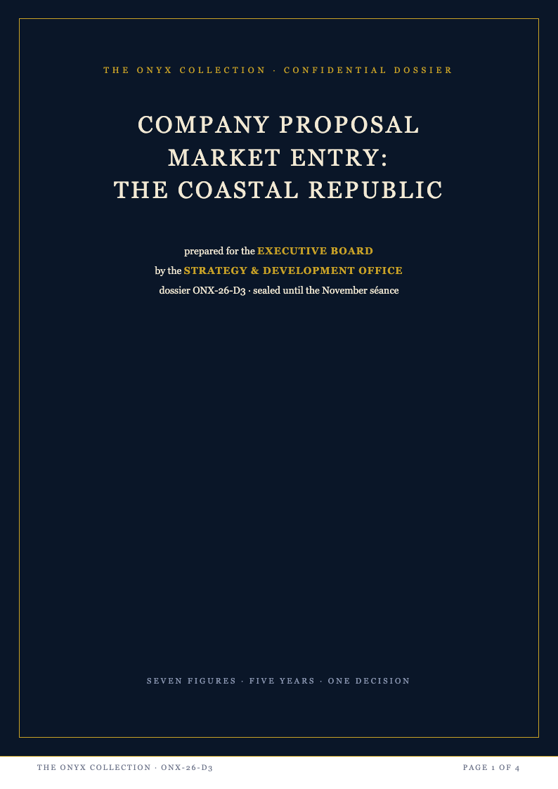 Midnight luxury company proposal